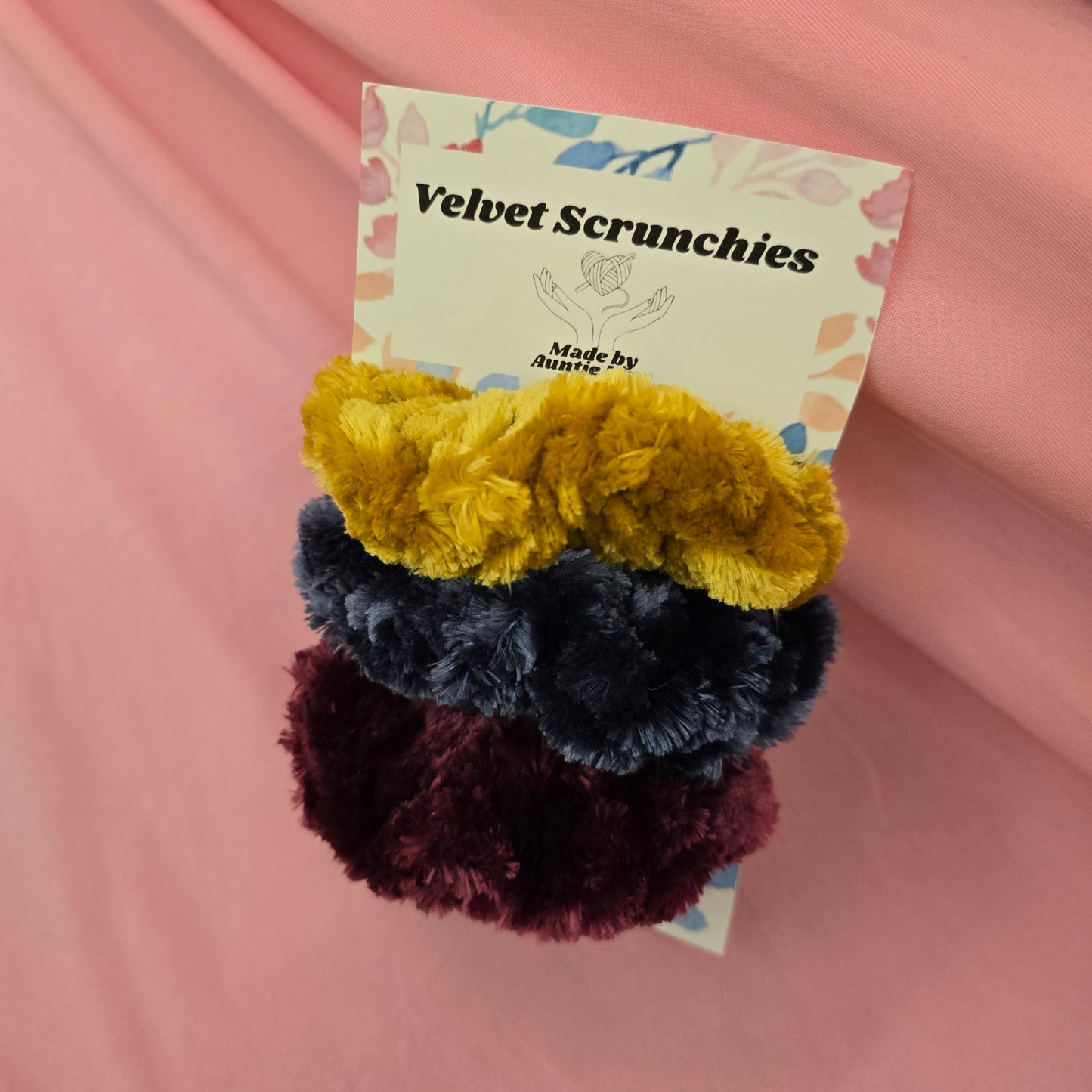 Scrunchie Bundle - 3 pack assorted Velvet Scrunchies